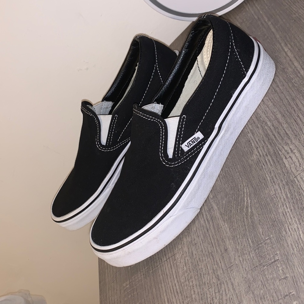 black slip on vans